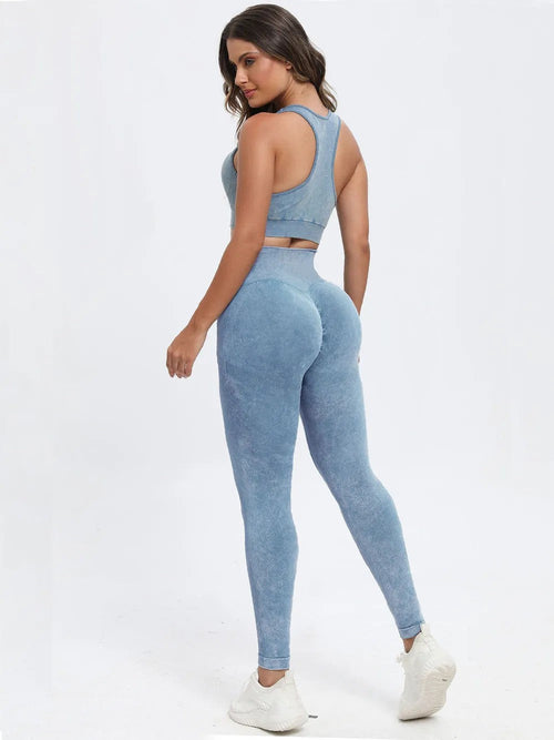 AURA ACTIVEWEAR SET | Gewichtheber-Top und Leggings | TS