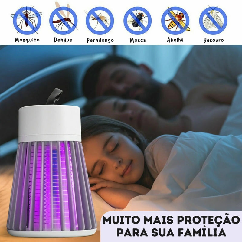 Matador de Mosquito Elétrico Sem Ruído Portátil Com Luz UV de Entrada USB