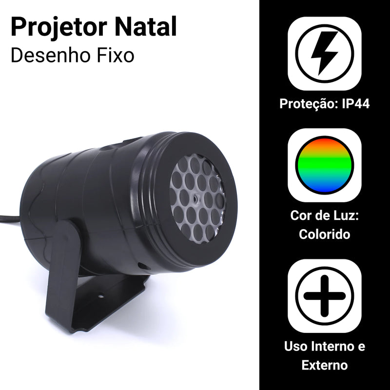 Projetor de Luz LED Natalino 3w ProjeLED