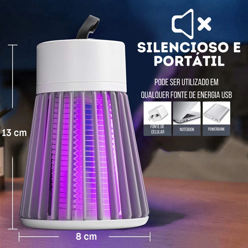 Matador de Mosquito Elétrico Sem Ruído Portátil Com Luz UV de Entrada USB