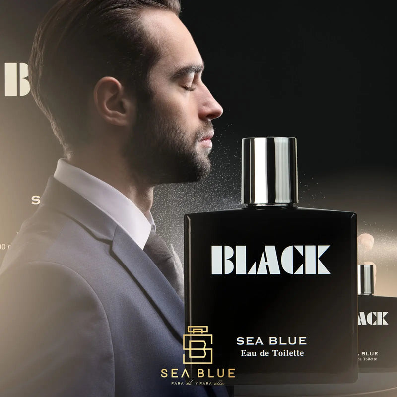 Perfume Masculino Black 100ml Importado Sea Blue Militar Camuflado