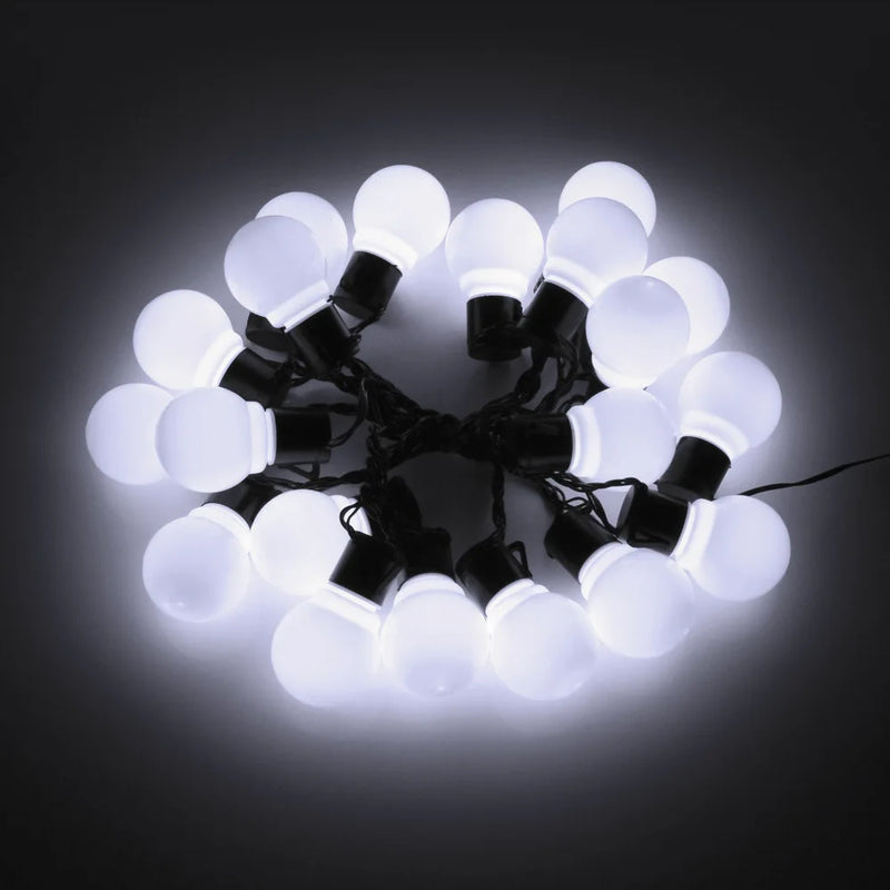 30 Lâmpadas LED RGB Redondas Conectadas Decorativas Natalinas