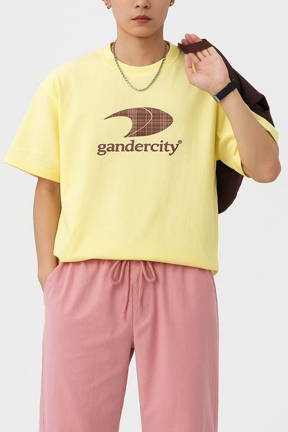 Herren-T-Shirt mit Grafik und Rundhalsausschnitt in Übergröße, halbe Ärmel | TS