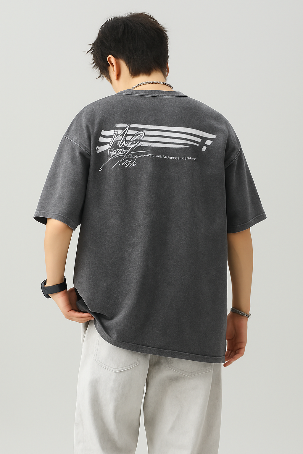 Herren-T-Shirt mit Rundhalsausschnitt und halblangen Ärmeln | TS