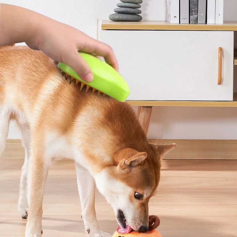 Escova Para Gatos e Cachorros Elétrica a Vapor Para a Remoção de Pelos Suave