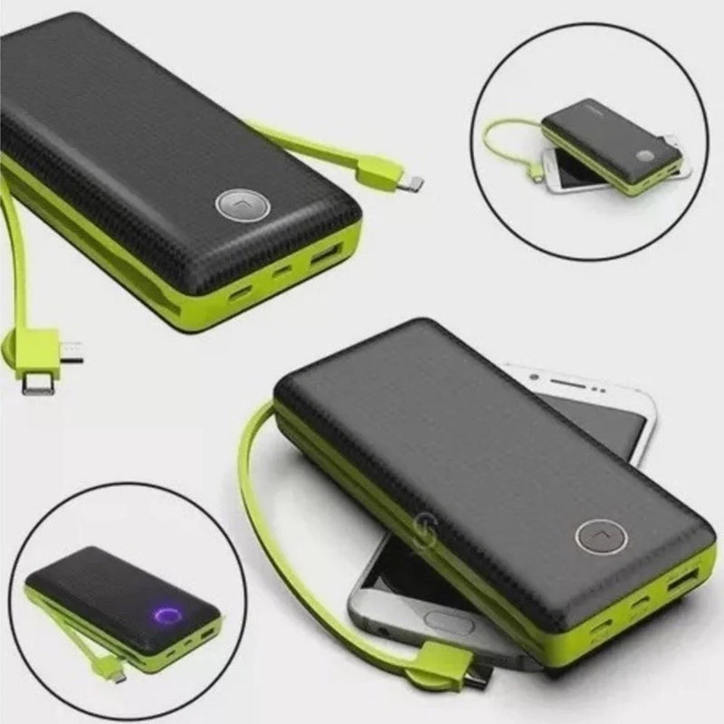 Carregador Portátil Bateria Power Bank 20000mah Para Iphone e Android