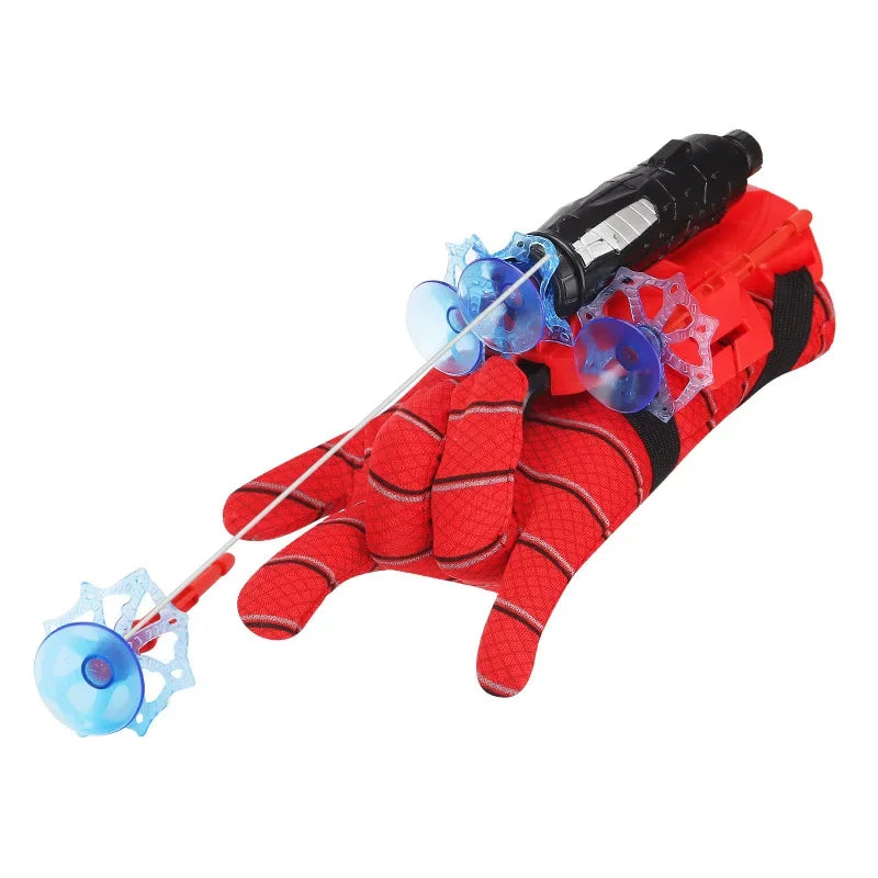 Lançador de pulseiras Super Hero para crianças, Brinquedos Cosplay, PVC, Aranha, Teia de Seda, Tiro, Corda, Disco de Sucção